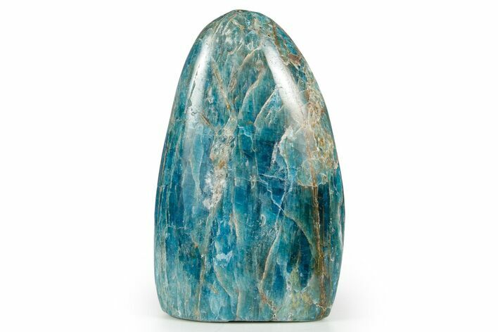 Free-Standing, Polished Blue Apatite - Madagascar #361986